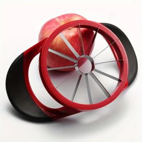 Apple Slicer Corer, Stainless Steel Upgrade 12 Sharp Apple Slicer Large, Ergonomic Plastic Handle Non-slip And Easy To Hold